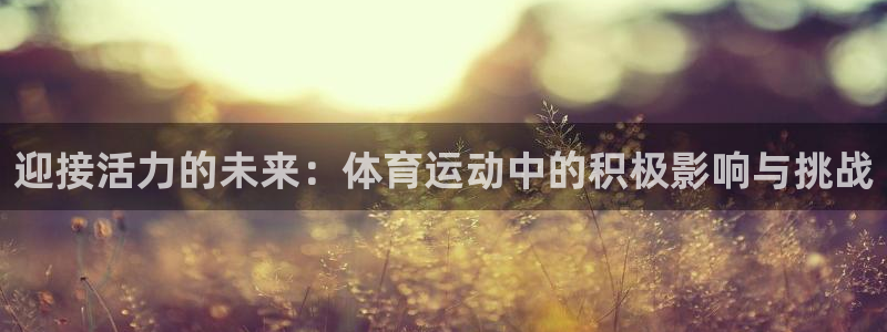 一竞技平台提现不出：迎接活力的未来：