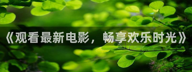 360足球比赛直播网站：《观看最新电影，畅享欢乐时光》